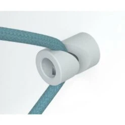 Creative-cables Italia Crochet En V Pour CÂble Électrique Textile Blanc Dcg01bia