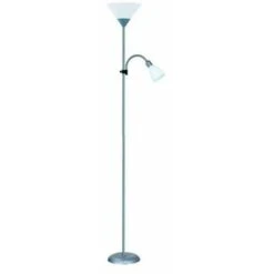 Centrale Brico Lampadaire Avec Liseuse Basic, 177 Cm, Blanc, 60 W