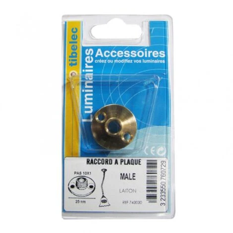 Centrale Brico Raccord à Plaque Femelle Laiton Diam40mm, TIBELEC – Image 2