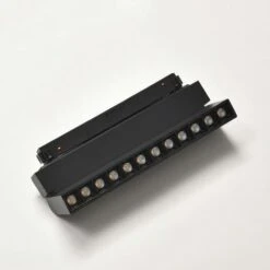 Projecteur LED Sur Rail Magnétique 48V DC 12W NOIR Orientable - Blanc Neutre 4000K - 5500K - SILAMP