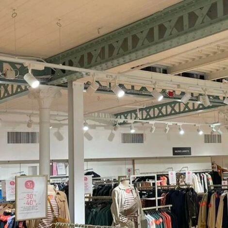 Spot LED Sur Rail 30W 80° Compact Monophasé BLANC - Blanc Neutre 4000K - 5500K - SILAMP – Image 2