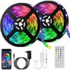 Ruban Lumineux LED Intelligent Bluetooth 10M 300 RVB 5050 SMD - Avec Télécommande + APP, Synchroniser Avec Rythme De Musique/Fonction