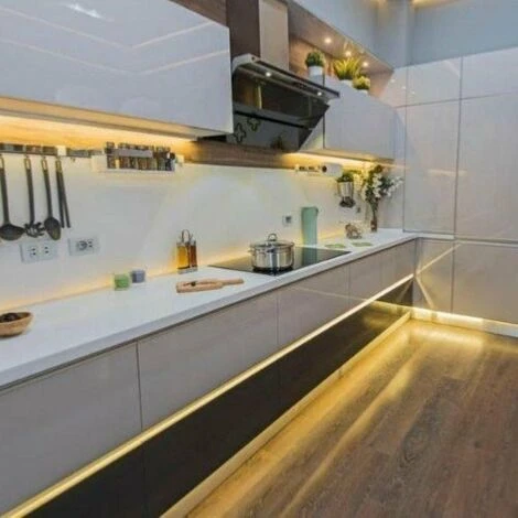 Ruban LED COB 5M 24V IP20 512LED/m - Blanc Neutre 4000K - 5500K - SILAMP – Image 2