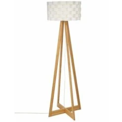 ATMOSPHERA Lampe Bambou Papier Moki - H 150 Cm - Livraison Gratuite