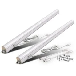 B.K.Licht Lot De 2 Réglettes LED Pour Cuisine Et Atelier, Platine LED 15W, Longueur 873 Mm, 1500 Lm, Lumière Blanche Neutre 4000K