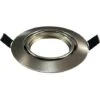 EUROPALAMP Collerette Orientable Aluminium Brossé , Support Spot Diamètre 90mm Trou De Perçage 65mm
