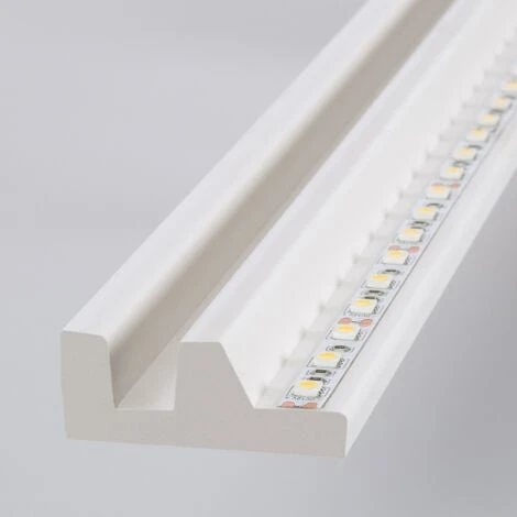 Moulure Modern 2m Pour Ruban LED Blanc