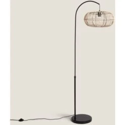 Lampadaire Rotin Arawa Lebrel Naturel