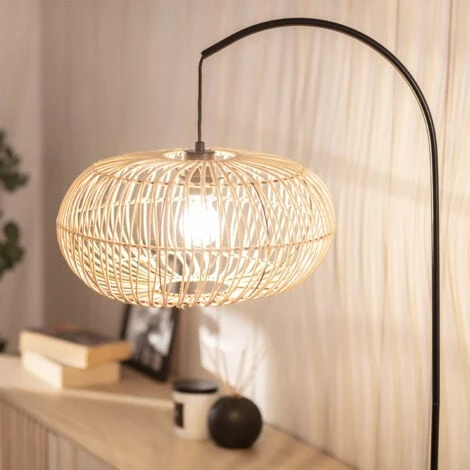 Lampadaire Rotin Arawa Lebrel Naturel – Image 4
