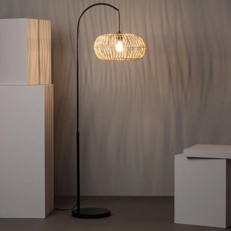 Lampadaire Rotin Arawa Lebrel Naturel – Image 5