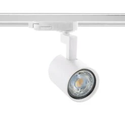 Spot à Douille Pour Rail Triphasé (3 Allumages) Jiuk à Ampoule GU10 Blanc