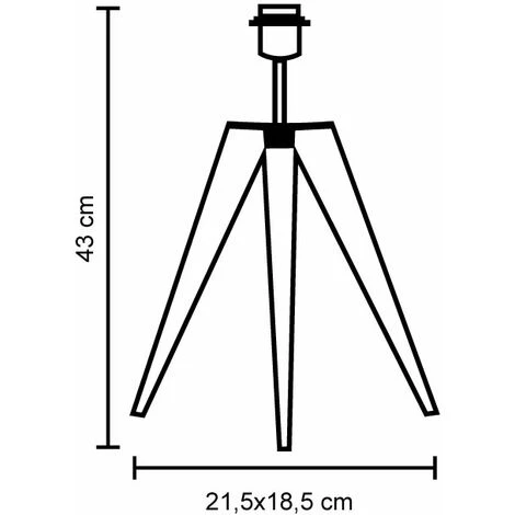 Paco Home Lampadaire Lampe De Bureau Pied Vintage Lampe Salon Style Scandinave E27 Lampe De Table Noir, Gris (Ø28 Cm) – Image 5