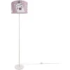 Paco Home Lampe Pour Enfant Lampadaire Chambre D'enfant Lampe Avec Motif Lama, E27  Un Pied Blanc,  Rose (Ø38 Cm)