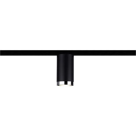 Paulmann Luminaire Sur Rail Haute Tension URail GU10 Noir (mat), Chrome Q014402