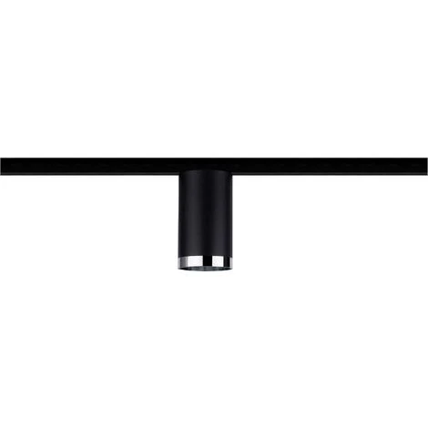 Paulmann Luminaire Sur Rail Haute Tension URail GU10 Noir (mat), Chrome Q014402 – Image 2