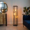 Coen Lampadaire Industriel 3 Ampoules Métal