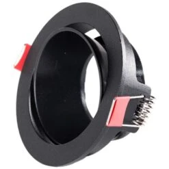 Downlight Rond GU10 Sans Douille/Ampoule - Noir [LUM-YC396A16] (LUM-YC396A16)