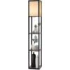 COSTWAY Lampadaire Avec 3 Niveaux Etagère 220-240V,60W (Ampoule Non Inclus)