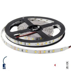 Ruban LED 4,8W/m DC12V 60LED/m Longueur 5m - Blanc Chaud 2800K