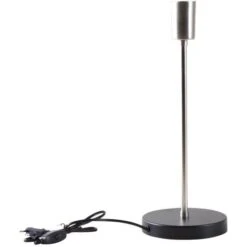 Pied De Lampe Métal Argenté