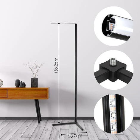 7W LED Lampadaire Coin Lampe Coin Lampe RGB Lampadaire Couleur Changeante Lampadaire â Image 2