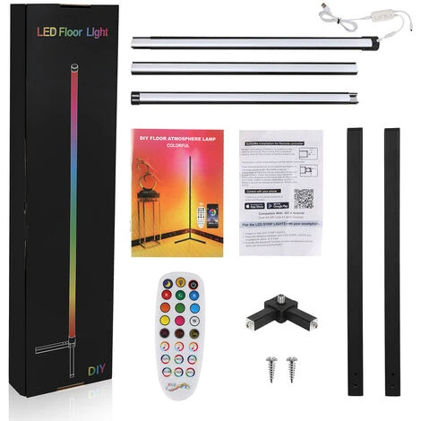 7W LED Lampadaire Coin Lampe Coin Lampe RGB Lampadaire Couleur Changeante Lampadaire â Image 5