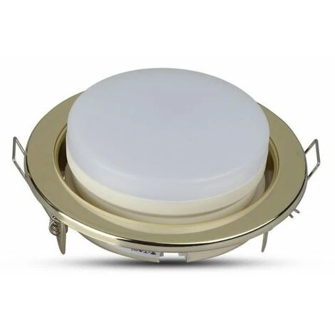 V-TAC GX53 Support De Spot LED à Encastrer Rond Couleur Or – Image 4