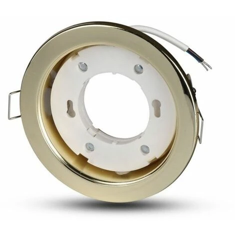 V-TAC GX53 Support De Spot LED à Encastrer Rond Couleur Or – Image 5