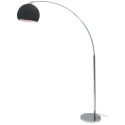 Paris Prix - Lampadaire Arc Design Joliet 166cm Noir