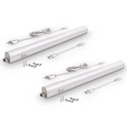 B.K.Licht Lot De 2 Réglettes LED Pour Cuisine Et Atelier, Platine LED 8W, Longueur 573 Mm, 700 Lm, Lumière Blanche Neutre 4000K