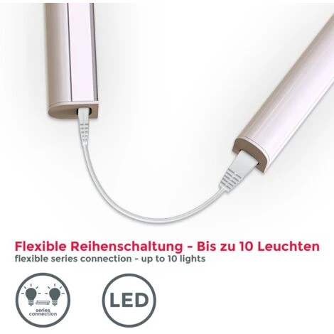 B.K.Licht Lot De 2 Réglettes LED Pour Cuisine Et Atelier, Platine LED 8W, Longueur 573 Mm, 700 Lm, Lumière Blanche Neutre 4000K – Image 3
