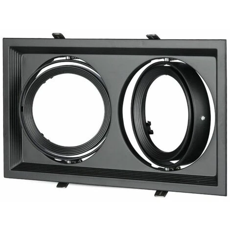 V-TAC Porte AR111 Double Couleur Noir