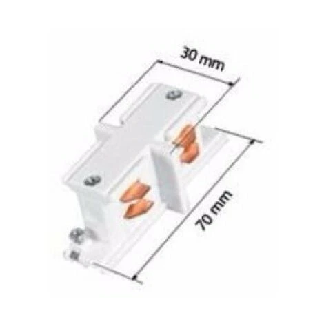 Connecteur LED Droit Pour Rail Triphasé NOIR - Noir - SILAMP – Image 2