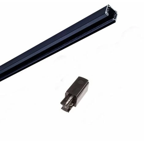 Rail Triphasé Pour Spot LED 1m NOIR - Noir - SILAMP
