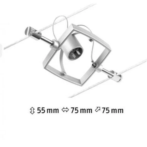 Projecteur Simple Mac Ii Paulmann 944.31-gu5.3 Chromé Mat – Image 2