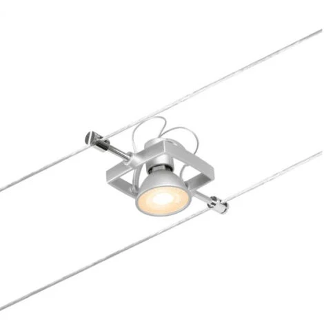 Spots Sur Câble Tendu Kit Mac 2 WIRE Sans Ampoules Paulmann - Leds - Chromé Mat - 5X10W - 230/12 V – Image 3