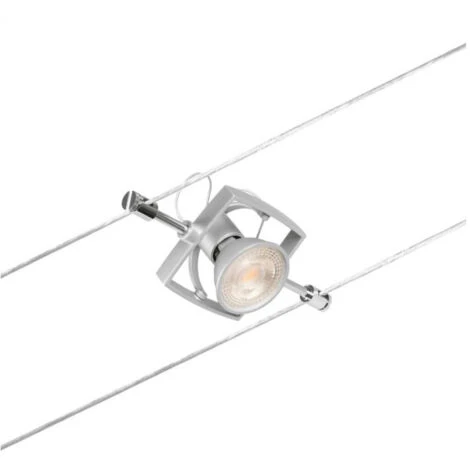 Spots Sur Câble Tendu Kit Mac 2 WIRE Sans Ampoules Paulmann - Leds - Chromé Mat - 5X10W - 230/12 V – Image 4