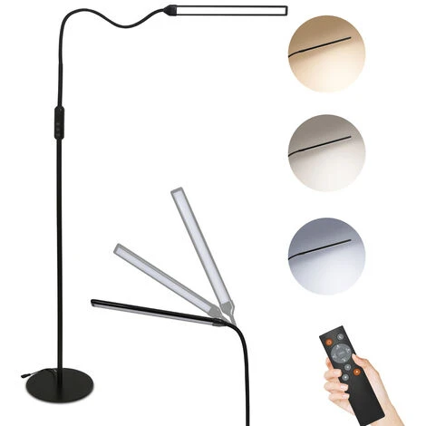 Randaco 9W Lampadaire Lampadaire LED Cou Flexible Uplighter Salon Bureau Dimmable
