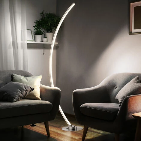 Lampadaire, Dimmable Avec Télécommande, Lampe De Salon, Lampe à Arc, Lampadaire, Changement De Couleur RGB CCT Circuit, Dimmable, LED 21W 1300lm Blanc Chaud-blanc Froid, LxlxH 50x24,5x140 Cm