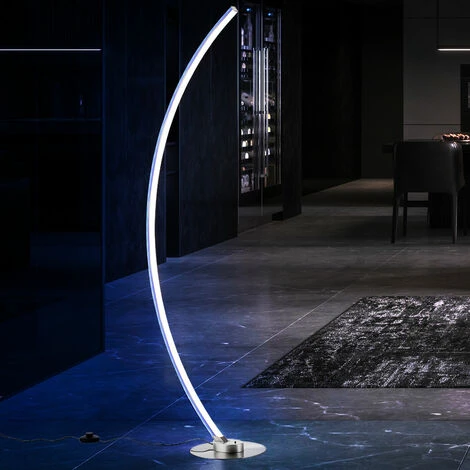 Lampadaire, Dimmable Avec Télécommande, Lampe De Salon, Lampe à Arc, Lampadaire, Changement De Couleur RGB CCT Circuit, Dimmable, LED 21W 1300lm Blanc Chaud-blanc Froid, LxlxH 50x24,5x140 Cm – Image 5