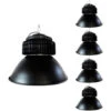 Cloche LED Industrielle 100W 120° NOIR (Pack De 5) - Blanc Froid