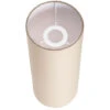 FENDA Abat-jour Cylindrique Ø 15cm Beige Textile (156143)