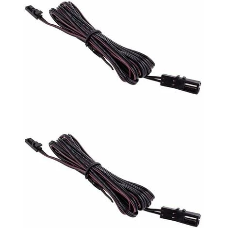 2x Câble Flexible Avec Connecteur Rapide Femelle + Mâle 2 Fil Longueur 2m Pour Ruban LED 12V 24V Distributeur Connexion Cuisine Maison Salle De Bain