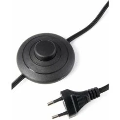 Câble D'alimentation Avec Interrupteur à Pied Cordon Secteur 230V 3,5m 2 Pôles 0,75mm² Lampe Allumage Pédale Marche Arrêt Prise Fiche Mâle Branchement