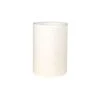 MINKUROW Abat-Jour Cylindrique Tissu En Lin Fait À La Main, Pour Lampe De Table, Suspension, Lampadaire (Blanc, Diamètre 14 Cm X Hauteur 20 Cm)
