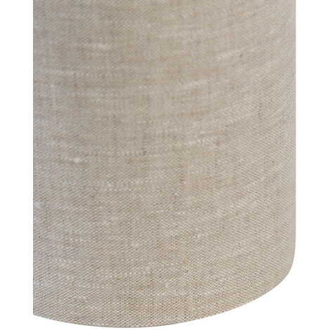 QAZQA Cilinder Lichtgrijs - Abatjour - Ø 15 Cm - Gris - – Image 2