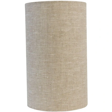 QAZQA Cilinder Lichtgrijs - Abatjour - Ø 15 Cm - Gris - – Image 3