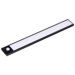 Réglette Lumineuse Rechargeable USB 60cm 2,5W Noire Avec Détecteur De Mouvement - Blanc Neutre 4000K - 5500K - SILAMP