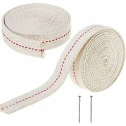 Lot De 2 Mèches De Lanterne En Coton De 2 Mètres Pour Brûleur De Lampe à Huile