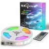 Bande LED USB 5 M Bande Lumineuse RGB Changement De Couleur Guirlande Lumineuse Colorée Télécommandée Lumineuse Autocollante